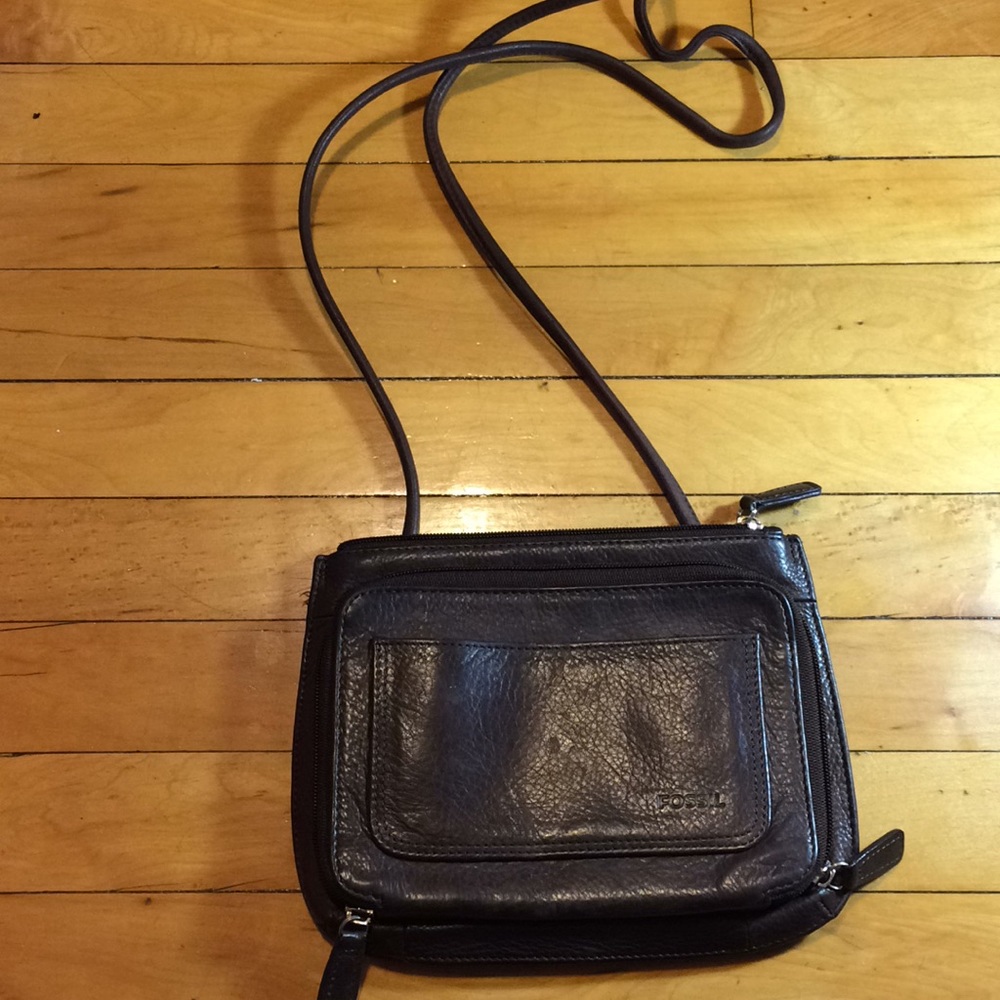 Fossil Leather Crossbody Bag